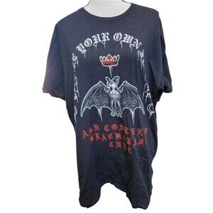Blackcraft Cult Bat Tee Size Large Punk Goth Horror